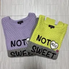 セットBlue Cross spicy label 緑&紫セーター100cm以上