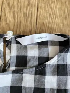 FRAMeWORK ギンガムチェック 長袖ブラウス　中古のサムネイル
