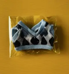 ぬい服 ベスト 水色 20cmサイズ