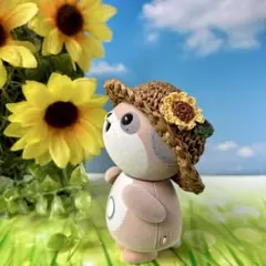 あいか　ポケとも　涼しい麦わら帽子　ひまわり付き ポケとも 涼しい麦わら帽子 ひまわり付き - メルカリ