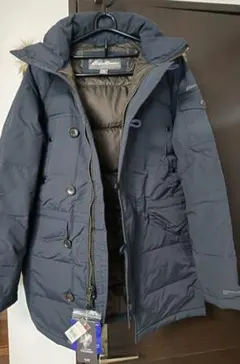 【未使用】Eddie Bauer ネイビー ダウンジャケット Sのサムネイル