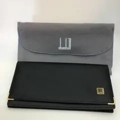 ❣️DUNHIL ダンヒル❣️ オックスフォード　ブラック レザーマチ付き長財布
