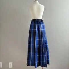 アーバンリサーチ サニーレーベル チェックプリーツイージースカート ブルー F