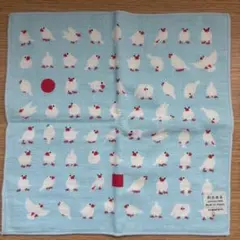 文鳥　小鳥　和たおる 濱文様 タオルハンカチ　ミニタオル　ハンドタオル