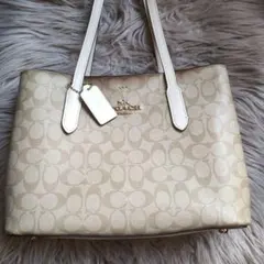 コーチ アベニュー ダブルフェイス ショルダーバッグ シグネチャー