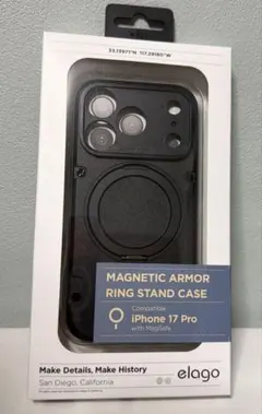 iPhone 17 Pro ケース MagSafe 対応 回転 リング スタンドのサムネイル