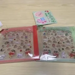 クレヨンしんちゃん デコぱーつ シール 2種類セット ボンボンドロップシール