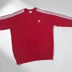 adidas クルーネック スウェット レッド トレフォイルのサムネイル