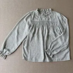 エヘカソポ 長袖ブラウス フリル襟 小花柄
