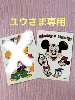 ディズニーファミリー　ヴィンテージレトロステッカー