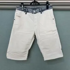 DIESELホワイトデニムショートパンツ