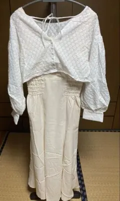 NICE CLAUP ワンピース/綿ベストセットアップ