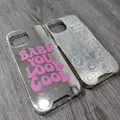 [2点] iPhone15 スマホ ケース カバー 鏡面 ミラー 鏡 アイフォン