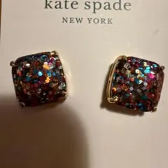 kate spade グリッターピアス　定価6,000円