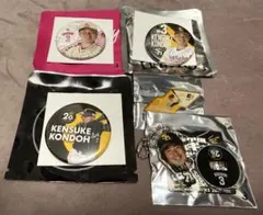 福岡ソフトバンクホークス 近藤健介 缶バッジ ピンバッジ アクリルキーホルダー