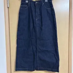 anyFAM ダークブルータイトロングスカート