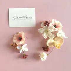 【ふみかさまフラワーイヤーカフ】イヤリング　ピアス　胡蝶蘭