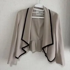 GRACE CONTINENTAL ノーカラージャケット ベージュのサムネイル