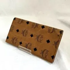 MCM エムシーエム　長財布 ヴィセトス柄　レザー　ブラウン　茶色のサムネイル