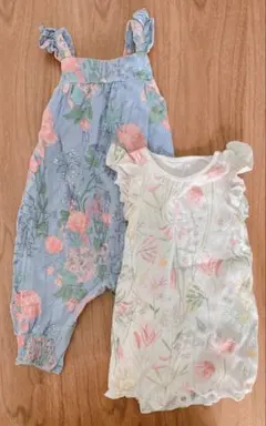 next☆花柄ロンパース 2枚セット 6-9mths