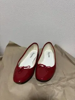 repetto レザー パンプス レッド