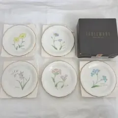 【新品未使用品】Adam&Eve 花柄陶器皿5枚セット