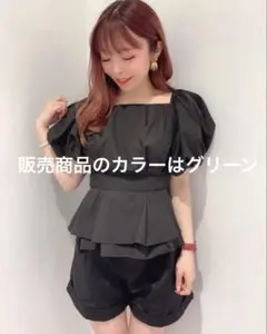 redyazel バックリボンブラウス　グリーン　M