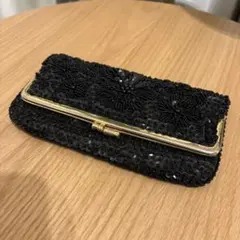 ヴィンテージクラッチバッグ　総ビーズ・スパンコール刺繍
