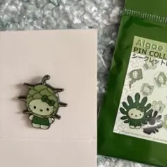 大阪関西万博　日本館限定　ピンバッジ　藻キティ　ミノヒゲムシ