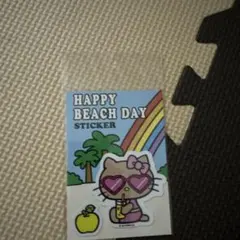 m*e様 ハローキティ ビーチデイ ステッカー 日焼け