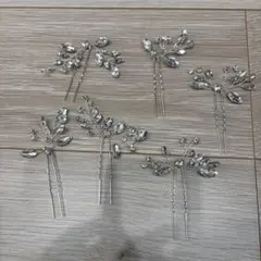 シルバー　ヘアピンセット 6個