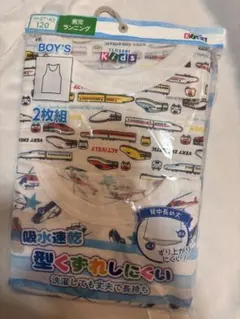 【新品】CLOSSHI KIDS 男児ランニング 120cm 2枚組 電車新幹線
