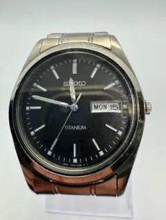 【稼働】SEIKO TITANIUM メンズ 腕時計 アナログ クォーツ W58のサムネイル