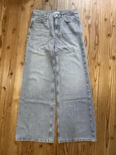 ZARA ダメージ加工バギーレースデニムパンツ サイズ：32 新品未使用