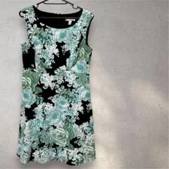 dressbarn ノースリーブ花柄ワンピース 8号