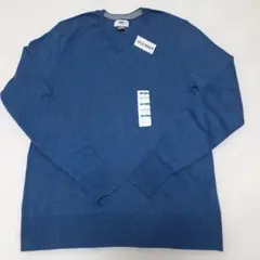 OLD NAVY Vネックニット ブルー XS