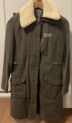 AVIREXアビレックス ミリタリージャケット ボア襟 オリーブ