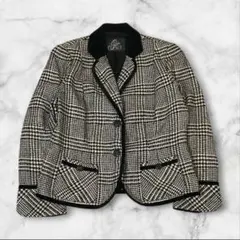 【美品】伊太利屋 綺麗めフォーマル テーラードジャケット ブラック XLサイズ