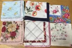 ブランドハンカチ まとめ売り 6枚花柄