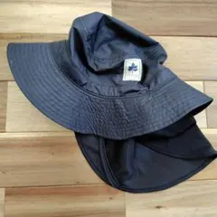 【新品未使用】LOGOS アウトドアハット ブラック　58cm 　日除け付き