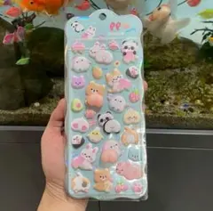 おしりシール　マシュマロシール　動物キャラクター　3Dシール