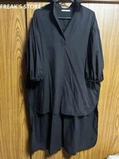 FREAK'S STORE七分丈シャツワンピース チュニック ボリュームスリーブ