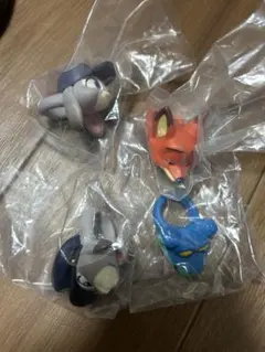 カプセルトイ ディズニー指輪ズートピア4体セット