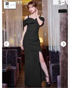 ブラックオフショルダードレス mサイズ　新品未使用❣️