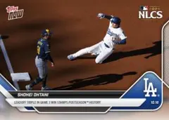 2025 Topps Now #875 大谷 リードオフ三塁打カード WSG#3