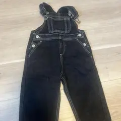 ZARA ブラック オーバーオール 9-12ヶ月