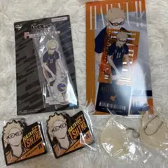 ハイキュー １番くじ 月島 アクスタ アクキー ラバーチャーム チケットホルダー