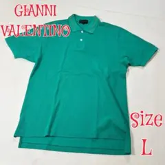 GIANNI VALENTINO ポロシャツ グリーン Lサイズ 日本製