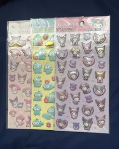 サンリオ ぷくっとシール 3種セット マイメロ クロミ ハンギョドン