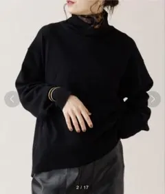 新品未使用☆Rouge vif ウール100タートルネックニットプルオーバー